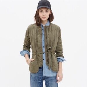 Madewell quilted drawstring jacket